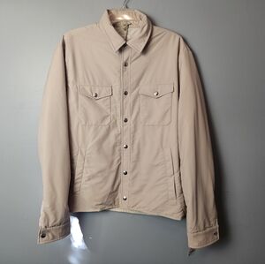 Eleventy Platinum Loro Piana Men Over Shirt Jacket US 44 / IT 54 $1495 New Beige